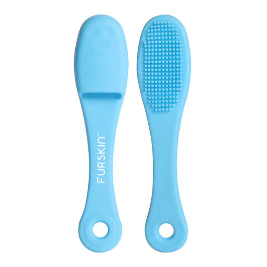 Furskin Silicone Face Scrubber – Facial Cleansing Brush for Gentle & Effective Cleaning, Blackhead Removal, Pore Cleansing & Skin Massage [Blue]