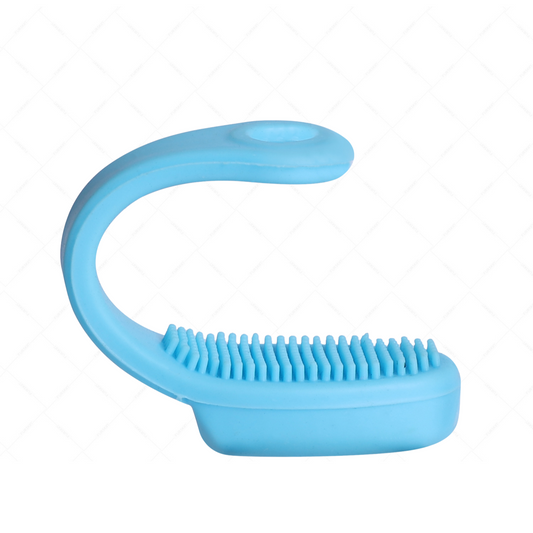 Furskin Silicone Face Scrubber – Facial Cleansing Brush for Gentle & Effective Cleaning, Blackhead Removal, Pore Cleansing & Skin Massage [Blue]